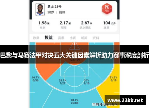 巴黎与马赛法甲对决五大关键因素解析助力赛事深度剖析